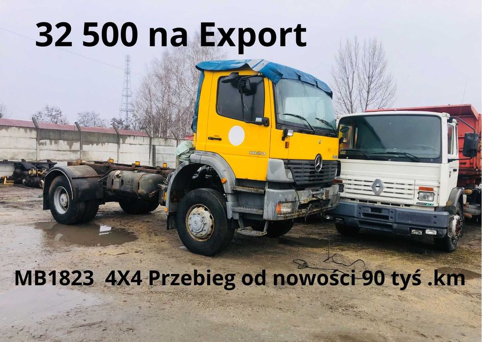 mercedes 1823 4x4 specjalny man renault daf scania piaskarka econ