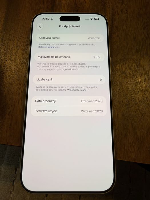 Iphone 17 pro max, 256 GB, stan idealny, pierwsze użycie wrzesień 2026!