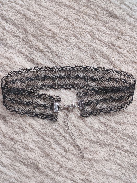 Choker dusik koronka choker koronkowy czarny choker goth dusik gotyk
