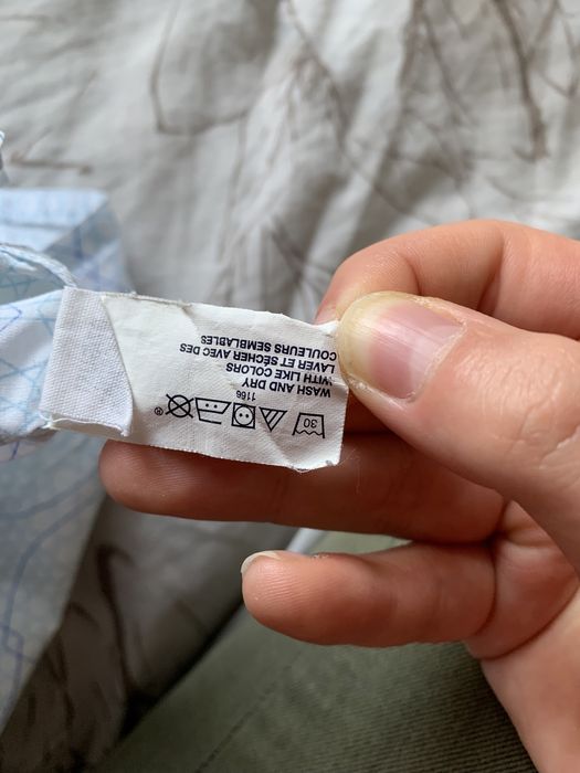 koszula męska GAP niebieska biała krótki rękaw M
