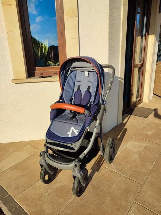 Wózek dziecięcy 2w1 (gondola + spacerówka) amelis pro