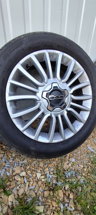 Koła Aluminiowe 17" Oryginał Fiat 500X (ale też JEEP, Opel, Alfa, Saab) | 5x110 | Opony Bridgestone 215/55R17