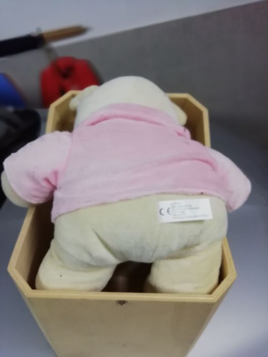 Caixa para decoupage com urso de peluche