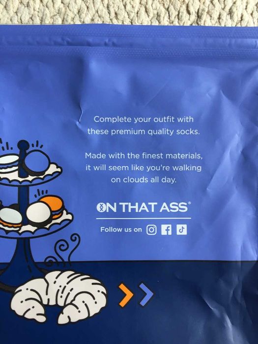 Par de Meias -- Multicor AZUIS -- Tam. 39-42 --- ON THAT ASS