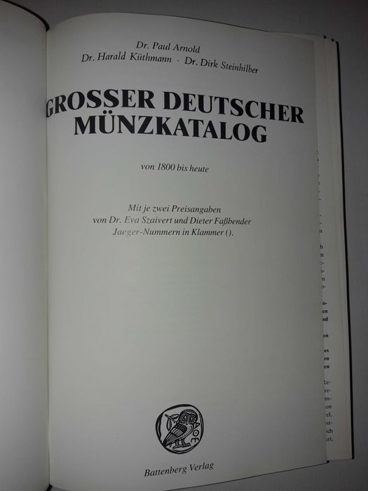 Grosser Deutscher Münzkatalog von 1800 bis heute - P. Arnold