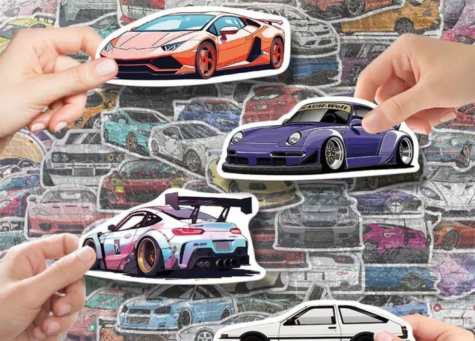 Стікери вінілові наклейки культових автомобілів