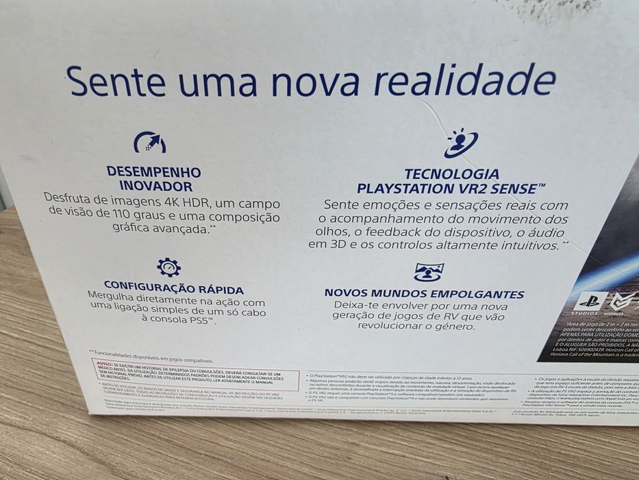 Sony VR2 PlayStation 5 com caixa
