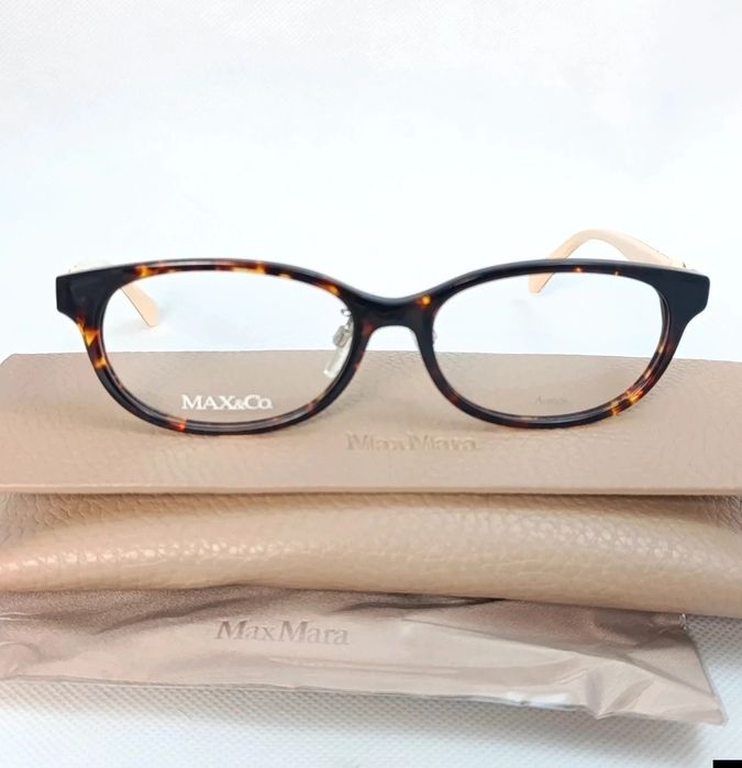 MAX&Co. Okulary Korekcyjne Damskie Żółwowe Zerówki Nowe Oryginalne