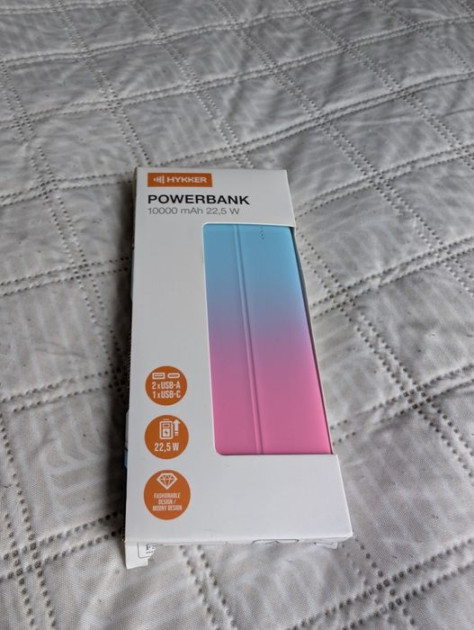 Powerbank Hykker 10000 mAh różowy ombre cieniowany