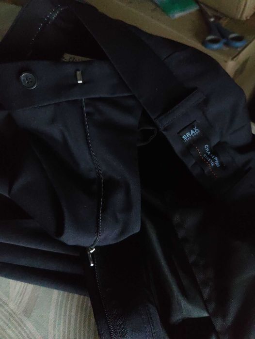 Джинсы брюки Brax Eric wool trousers Germany w33 stretch navy.