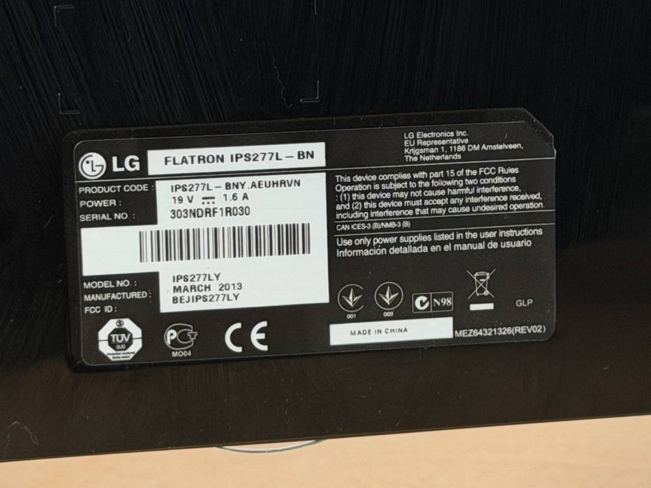 Монітор LG Flatron – 27”, Full HD, IPS, HDMI