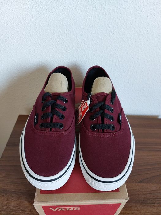 Vans Authentic Burgundy 36 caixa original