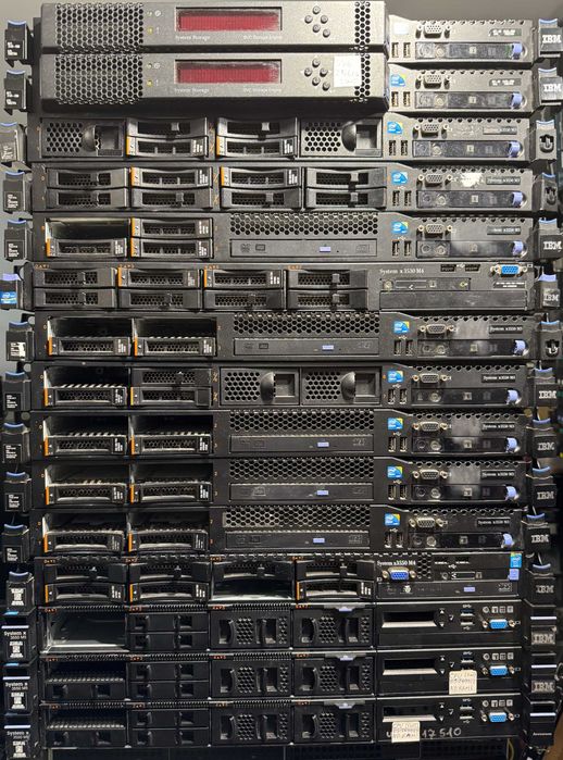 бу старий Сервер IBM Lenovo x3550 x3650 m2 m3 m4 m5 на ddr3\ddr4 по запчастинах або в зборі