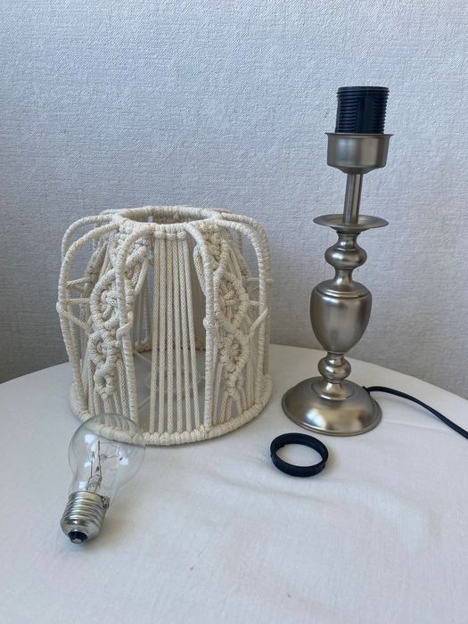 Lampa Honsel / abażur makrama