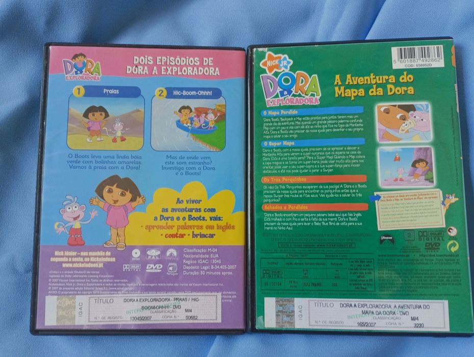 DVDs desenho animado Dora a Exploradora