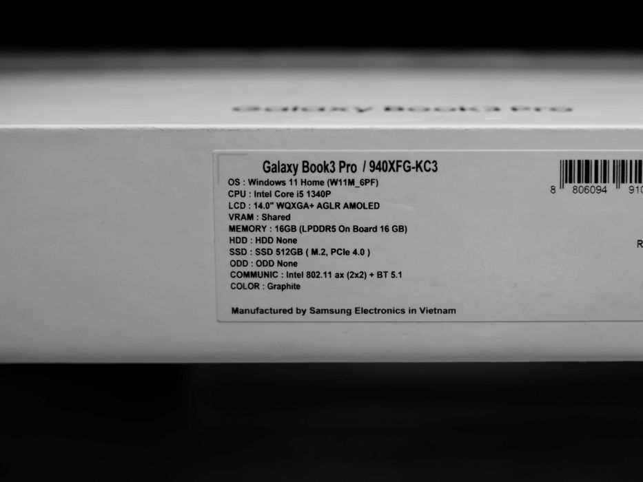 Samsung Galaxy Book3 Pro i5-1340P / 16GB / 512GB SSD