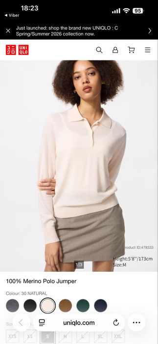 Продам поло 100% Merino Polo Jumper Uniqlo