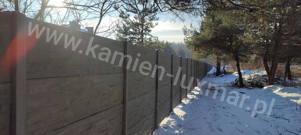 płyta betonowa wzór piaskowiec ogrodzenia betonowe