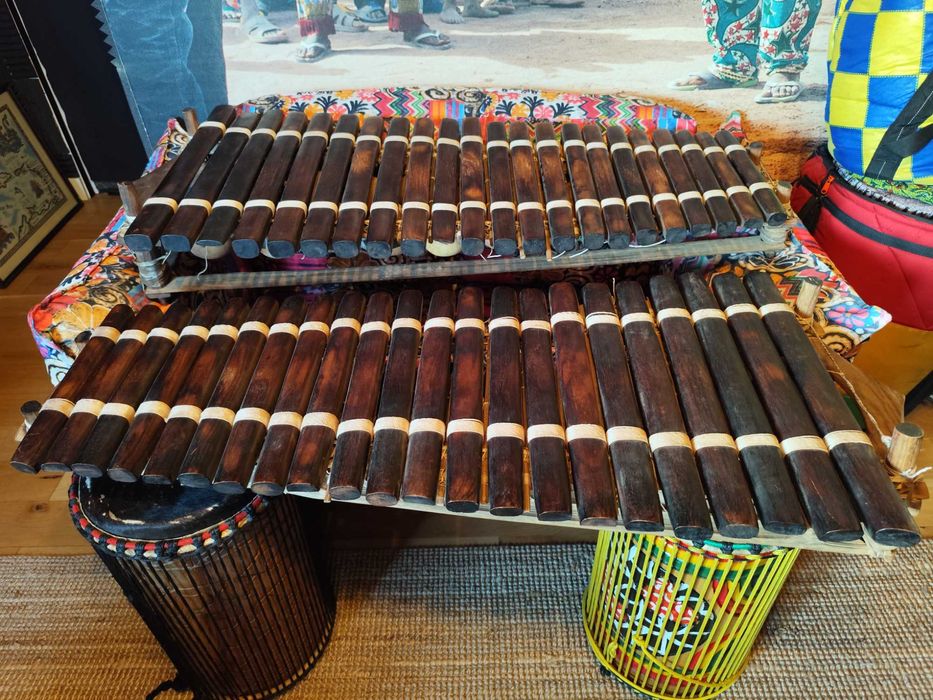 Gwinejski balafon diatoniczny 22-sztabkowy