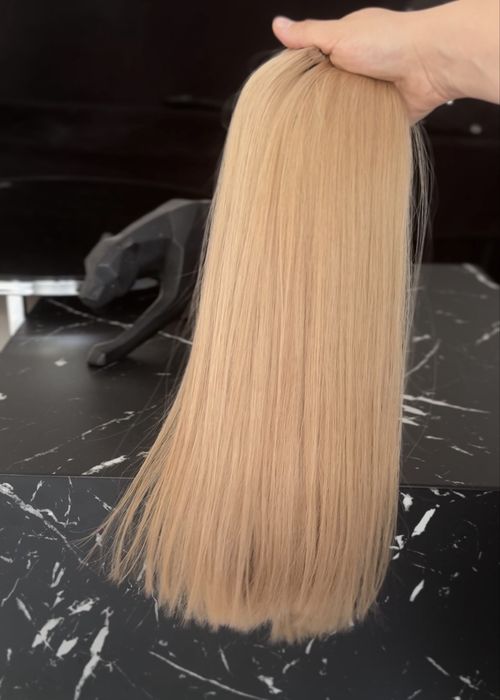 Włosy Tape-On Invisible Beżowy Blond (14) 100g • 40cm • 20kanapek