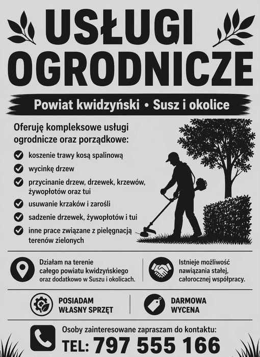 Prace ogrodnicze