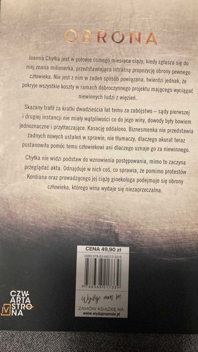 Remigiusz Mróz, Obrona