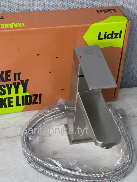 Смеситель на умывальник раковину нержавеющая сталь