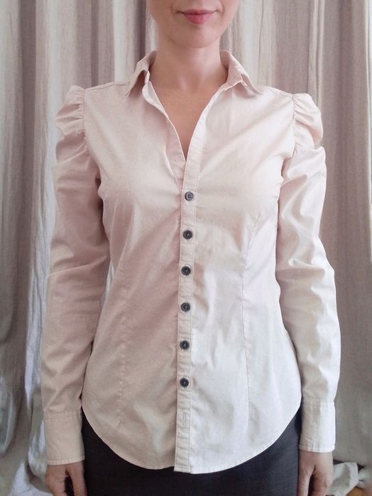 Koszula retro z bufiastymi rękawami w stylu retro aeterie