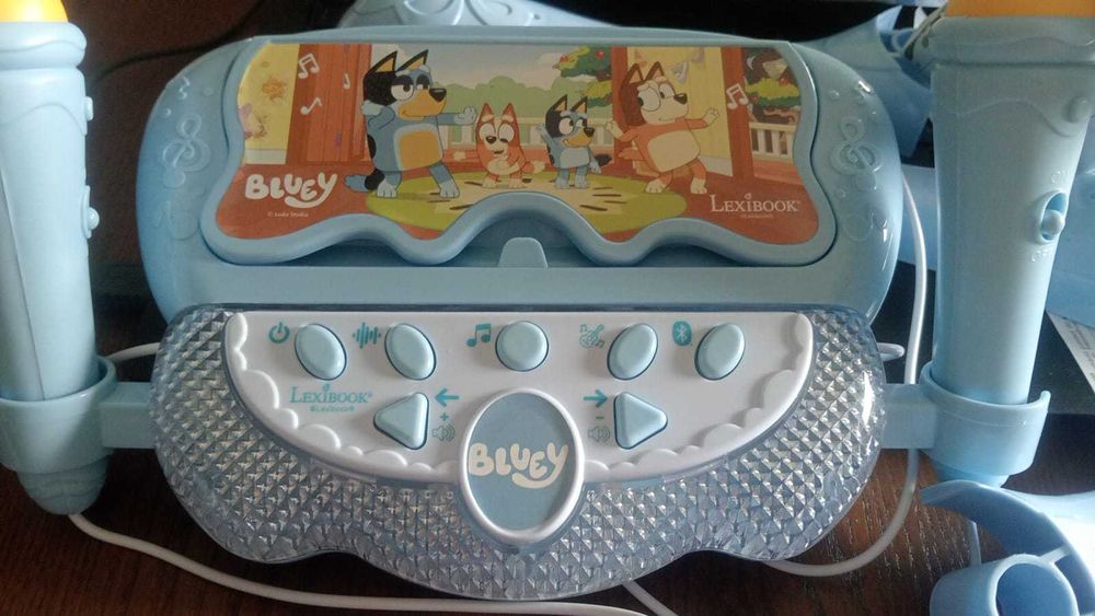 Coluna de Som Infantil Bluey LEXIBOOK c/ 2 Microfones