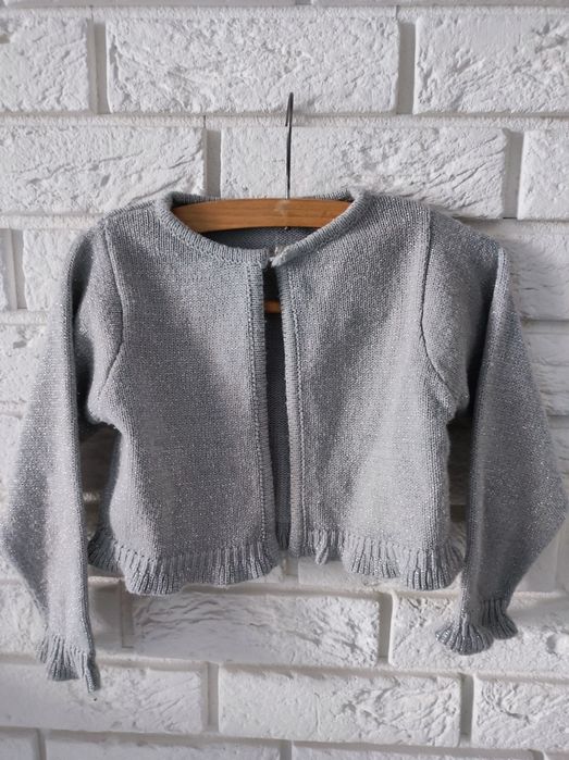 Bolerko ze srebrną nitką 2-3 latka