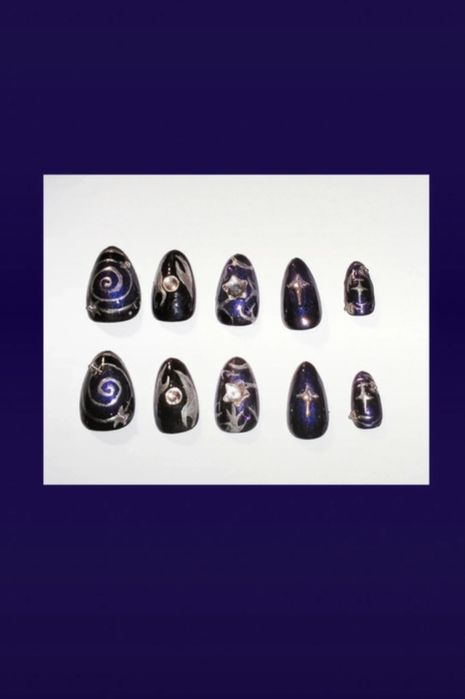 tipsy fioletowe handmade