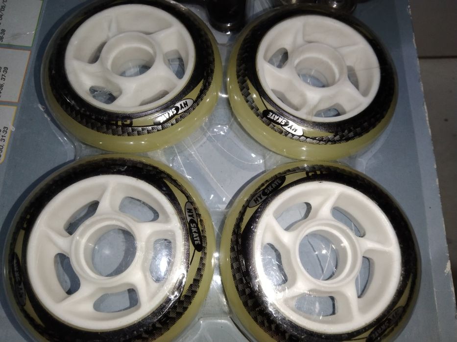 Kółka do rolek kauczukowe 80 mm 4 szt