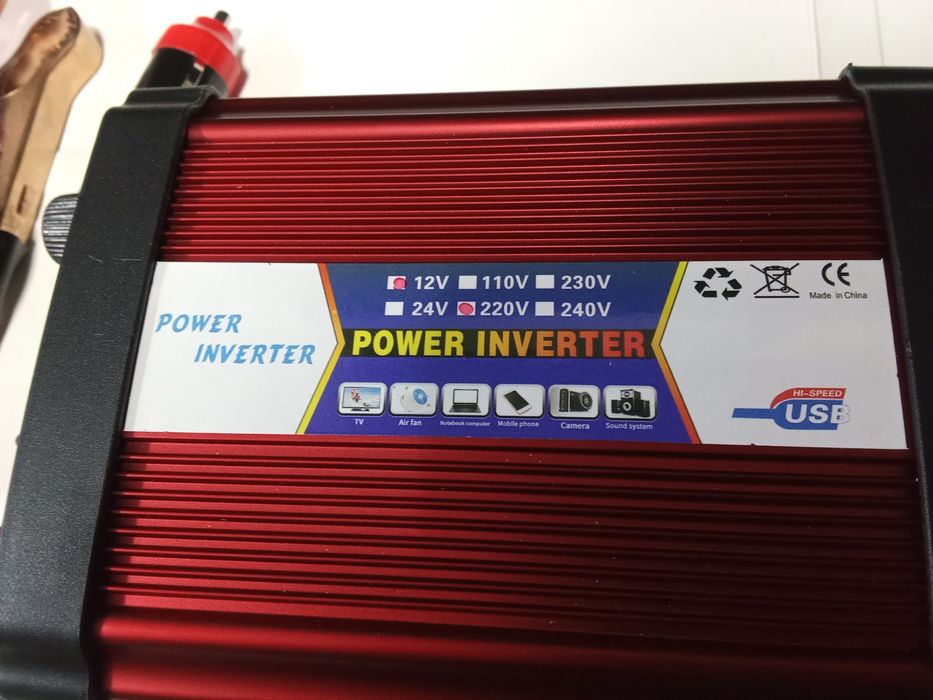 Инвертор PowerOne+ 12V-220V 1000W +USB (SST-1000A)