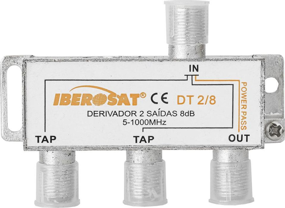 Spliter Derivador 3 Vias 5 - 1000MHz 8dB - IBEROSAT