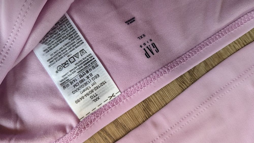 Nowy strój kostium kąpielowy dwuczęściowy GAP cekiny tęcza XXL