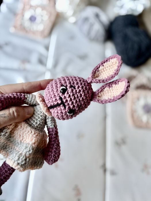 Śliczny króliczek na prezent maskotka dla dziecka rękodzieło