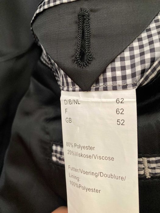 Srebrny garnitur 62/196 na wysokiego i postawnego pana