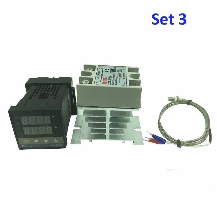 Терморегулятор , контроллер REX-C100, SSR 40a + термопара