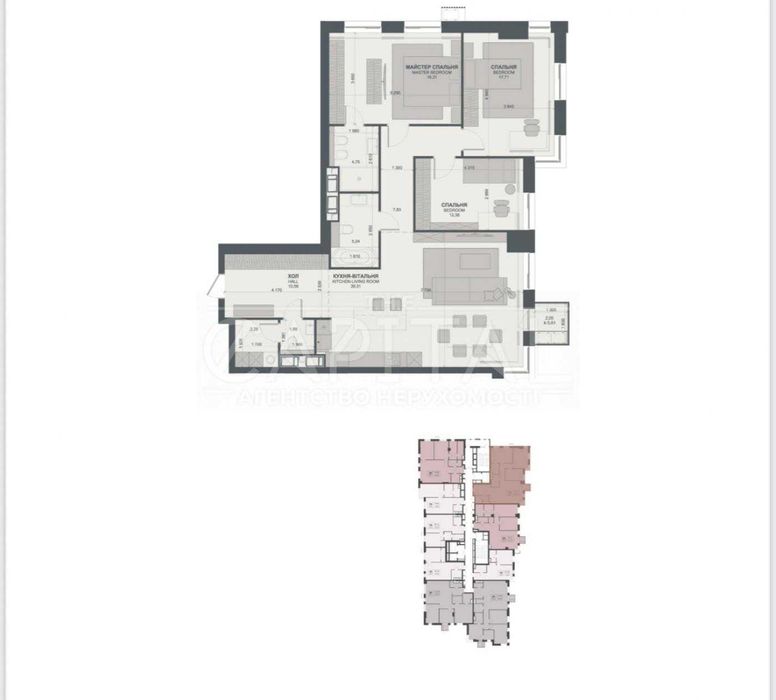 Продаж / Квартира / Печерський / ЖК TRIIINITY / 123 м2 БЕЗ КОМІСІЇ