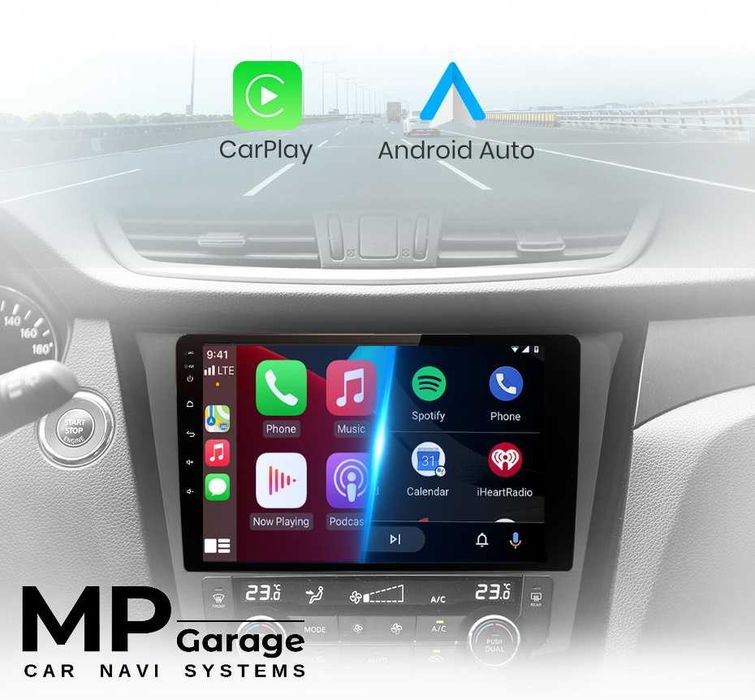 Nissan X-Trail/Qashqai Nawigacja Android11 Carplay/AndroidAuto 4G Qled