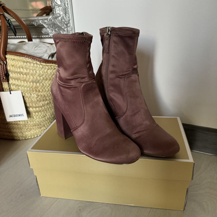 Steve madden buty botki damskie różowe Pinterest zamszowe 38,5