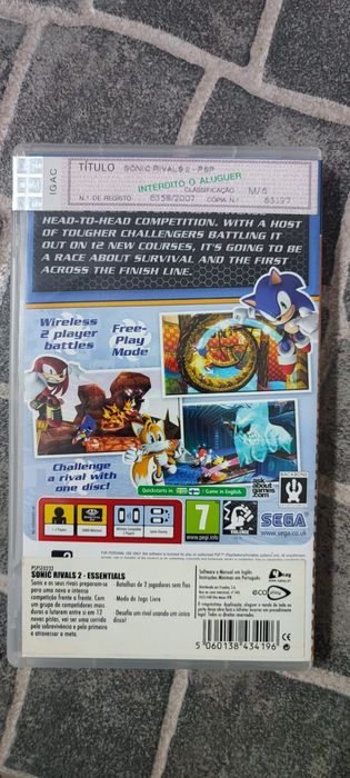 Jogo Sonic Rivals 2 para PSP