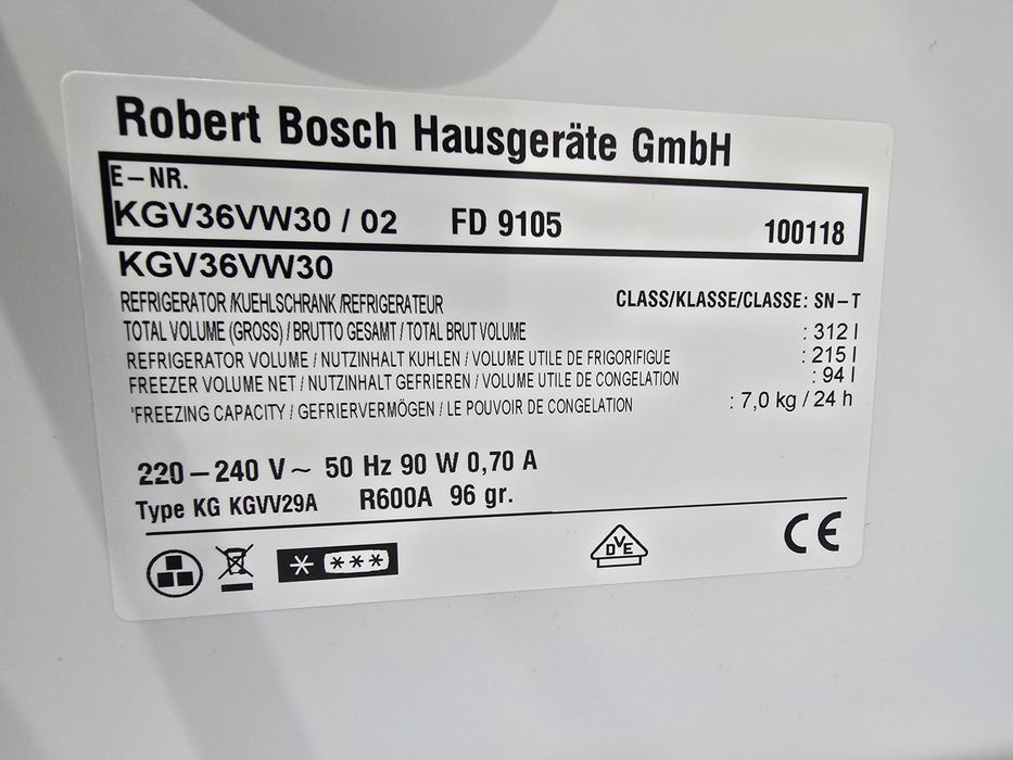 Холодильник Bosch 1.86м