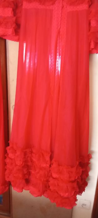 Camisa e robe em organdi novos