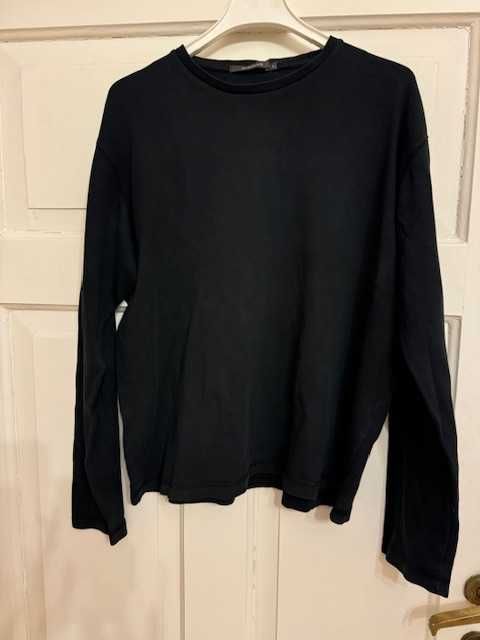 Bluza męska River Island L czarna z długim rękawem