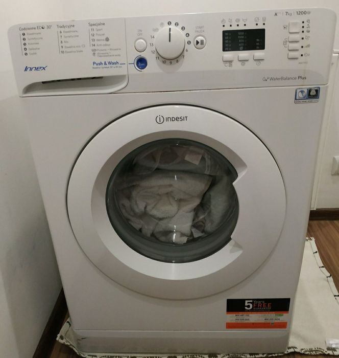 części Pralka Indesit Water Balance Plus BWA71253WPL Innex silnik