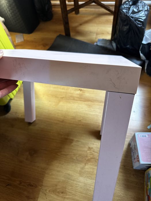Stolik ikea róz różowy klasyczny LACK jasnoróżowy 55x55 cm