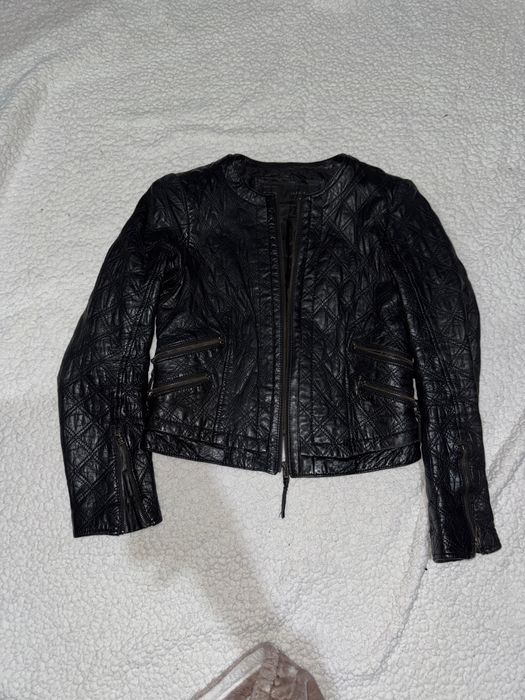 Шкіряна куртка Zara, шкіряна куртка, куртка демісезонна, zara basic