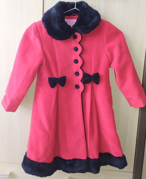 Płaszcz czerwony dla dziewczynki Papillon