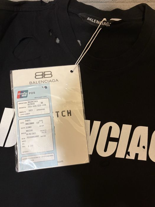 T-shirt Balenciaga destroyed tee viperr 9mice kai angel
